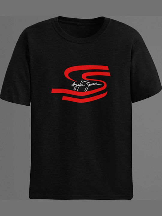 Tricou Senna Mărime Mare Negru