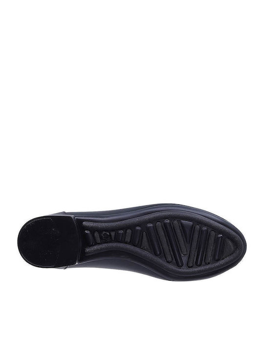 Leather Ballerinas Black