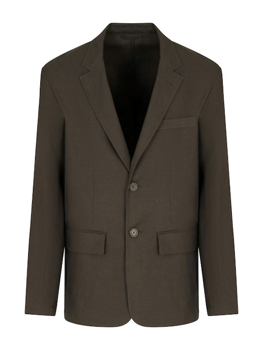 Men's Summer Suit Jacket Regular Fit Khaki