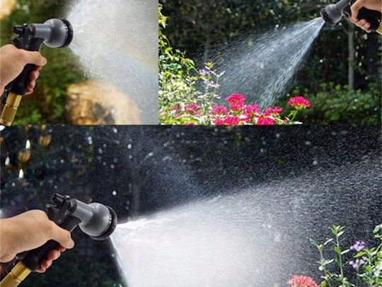 Zola Gartenschlauch Flexibel Erweiterbar Aufsatzkopf Aufbewahrungstasche 20-60 M Schwarz