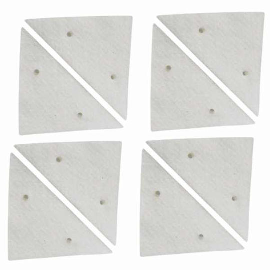 Set 8 Rezerve Lavetă Magnetică Triunghiulară Mercaton Dimensiune Universală Compatibilă cu Majoritatea Sistemelor de Curățare Magnetice Ușor de Schimbat Curățare Eficientă și Rapidă Compatibilă cu Grosimi de Sticlă Între 3-15 mm Culoare Albă