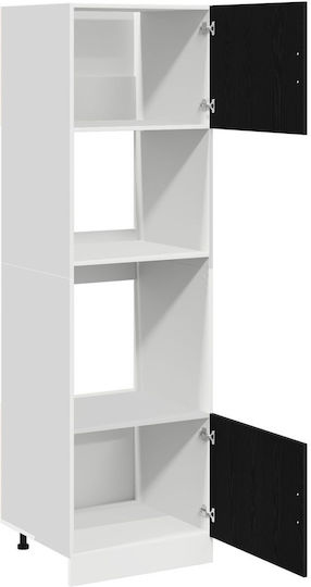 Küchensäule Μαύρη Δρυός 60x60x207cm