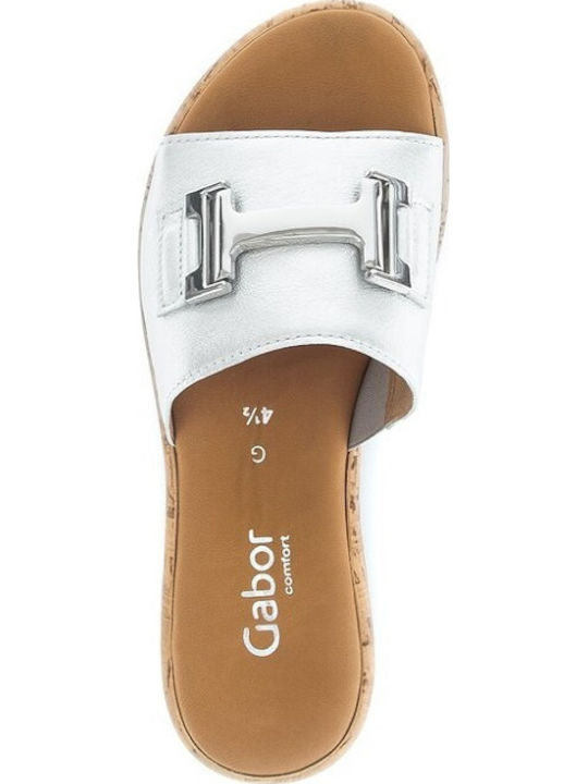 Sandale Casual Damă Din Piele Anatomic Argintiu