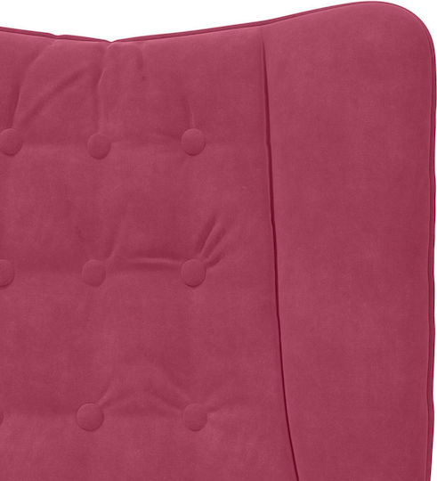 Sessel Samt Red 63x67x94cm