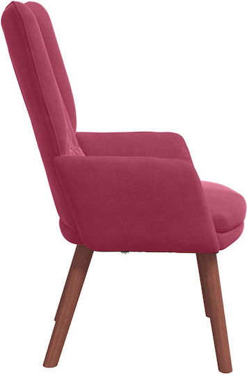 Sessel Samt Red 63x67x94cm