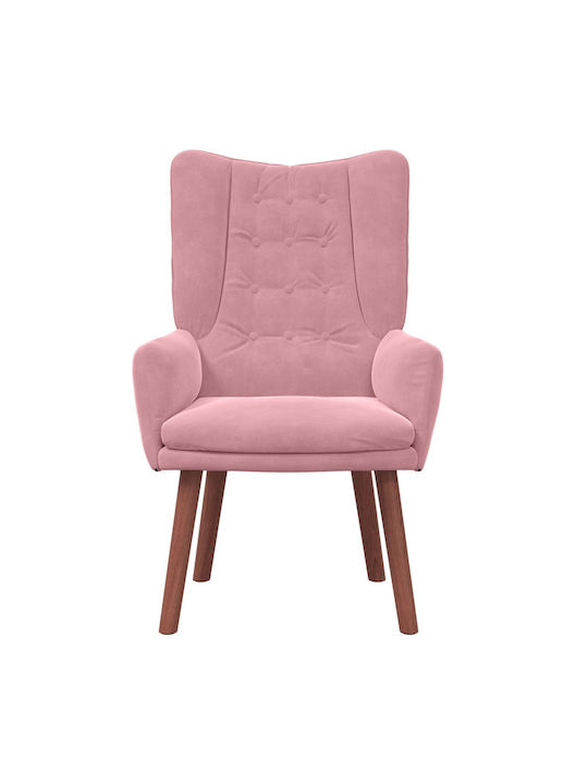 Sessel Samt Pink 63x67x94cm