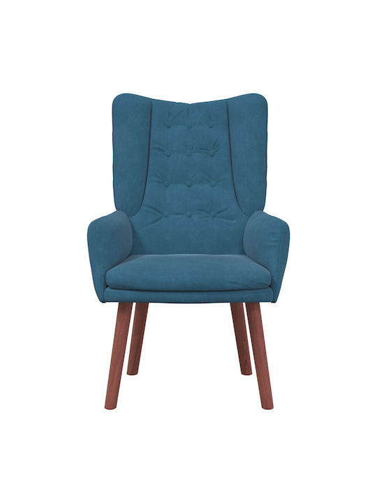 Sessel Samt Blue 63x67x94cm