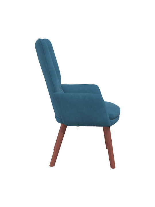 Sessel Samt Blue 63x67x94cm