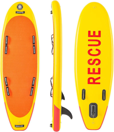SCK Rescue Φουσκωτή Σανίδα SUP με Μήκος 2.44m Κίτρινη