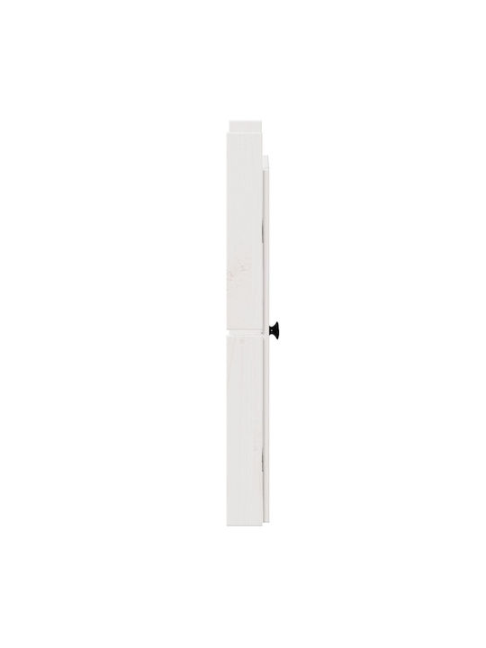 vidaXL Ușă De Dulap Rectangular Din Lemn Masiv Alb 50x82x9cm 868171