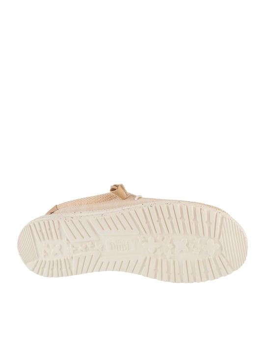 Wally Stretch Sox Ανδρικά Μοκασίνια σε Μπεζ Χρώμα