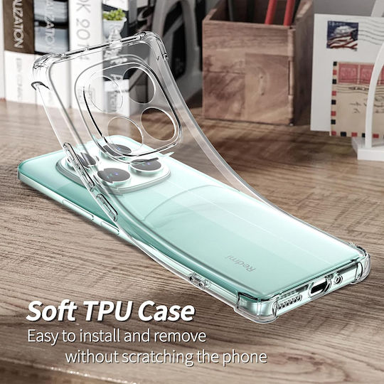 Techsuit Umschlag Rückseite Silikon Transparent (Xiaomi Poco F7 Pro - Techsuit)