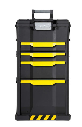 Stanley Cu roți Plastic Căruță 3 Secțiuni cu Geantă de scule L48.8xA34.8xÎ87cm