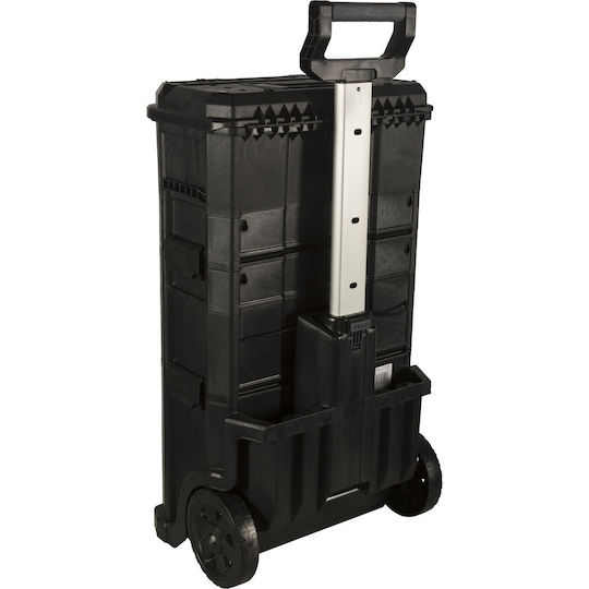 Stanley Cu roți Plastic Căruță 3 Secțiuni cu Geantă de scule L48.8xA34.8xÎ87cm