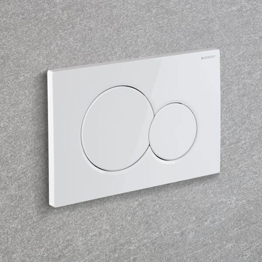 Geberit Sigma 01 Flush Plate Dual Flush White