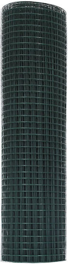 Vidaxl Welded Wire Mesh Green 0.4x25 m Iron 2500x40x0.085cm Green