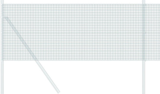 Vidaxl Welded Wire Mesh Green 0.4x25 m Iron 2500x40x0.085cm Green