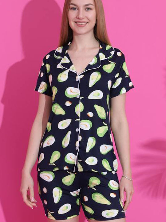 Miss Lale Summer Women's Pyjama Set Black