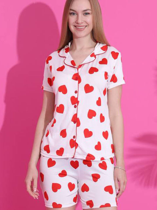 Miss Lale Summer Women's Pyjama Set White