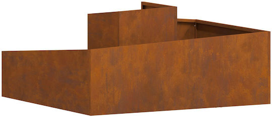 vidaXL Pot Metallic Brown 60cm.