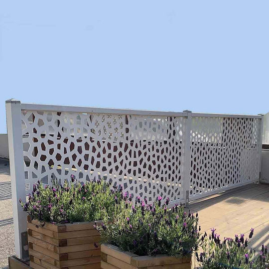 Showood Garden Fence Post 7x7x120cm Made of Wood Gray