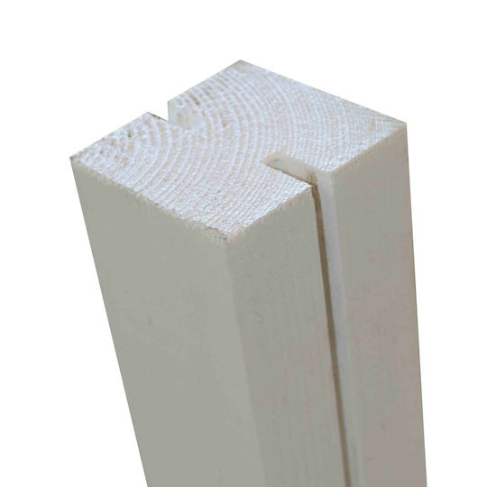 Showood Garden Fence Post Interim for PP Kafasota made of Wood 120x7x7cm Gray