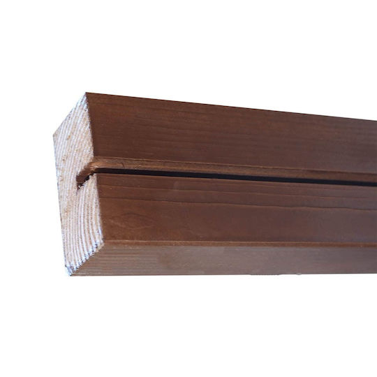 Showood Garden Fencing Supplies Beam for Garden Fencing from Wood 96.5x7.5x4.5cm Gray