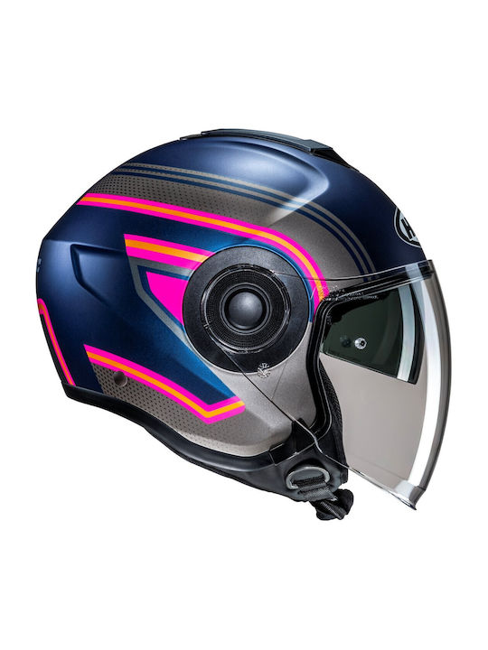 HJC I40N Linia MC28SF Motorcycle Helmet Jet ECE 22.06 1350gr with Sun Visor