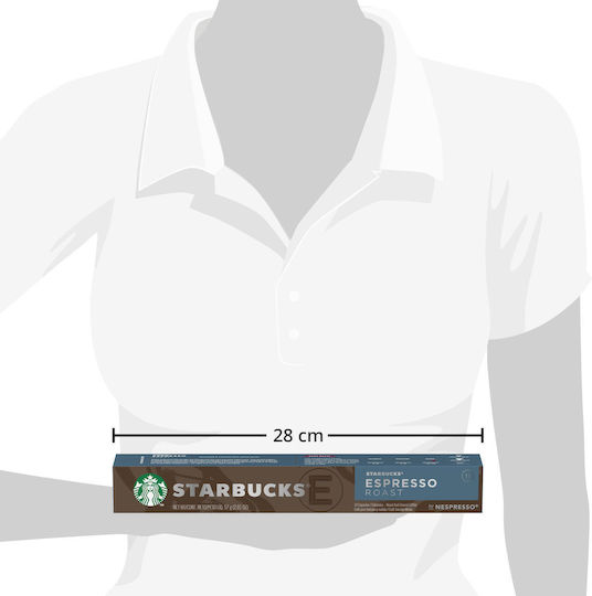 Starbucks Κάψουλες Espresso Roast Roast Συμβατές με Μηχανή Nespresso 10caps