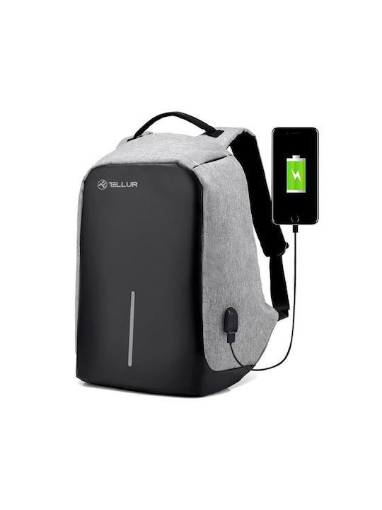 Tellur Раница за лаптоп 15.6 с USB порт в сив цвят TLL611261
