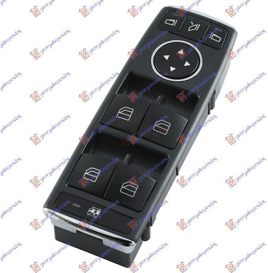 Prasco Car Window Switch for Mercedes-Benz C Class Black