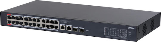 Dahua CS4228-24GT-375 Managed L2 PoE++ Switch με 28 Θύρες Gigabit (1Gbps) Ethernet και 2 SFP Θύρες
