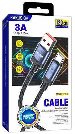 Kakusiga KSC-972 USB-C to Lightning Cable Μαύρο 1m KSC-972