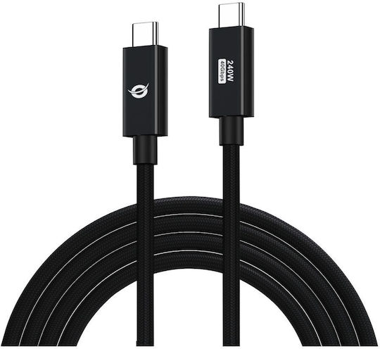 Conceptronic USB 4 Video Cable USB-C male - USB-C 240W PD Μαύρο 2m ETTA04B20