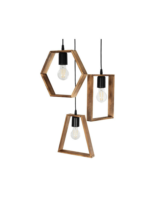 GloboStar Ember Hängelampe Schwarz mit Fassung E27 35x40x70cm.
