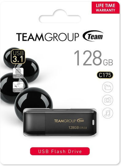 TeamGroup C175 128GB USB 3.0 Stick Black