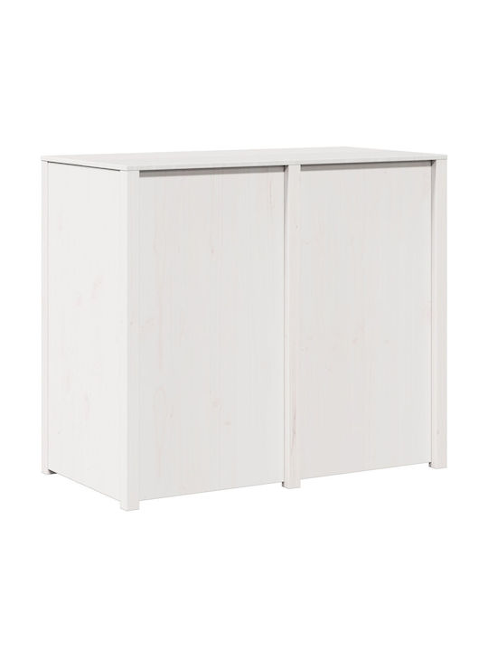 Bodenstehender Schrank Θερμό Λευκό 106x55x92cm