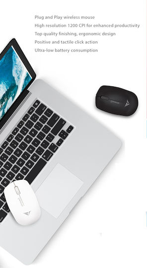 Alcatroz Airmouse 3 Ασύρματο Ποντίκι Γκρι