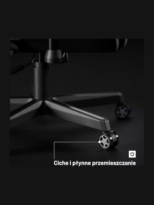 Diablo X-Starter Normal Size Καρέκλα Gaming Δερματίνης με Ρυθμιζόμενα Μπράτσα Γκρι