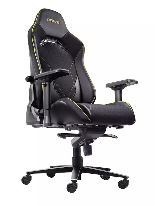Trust GXT 721 Ruya Pro Καρέκλα Gaming Δερματίνης με Ρυθμιζόμενα Μπράτσα Μαύρη