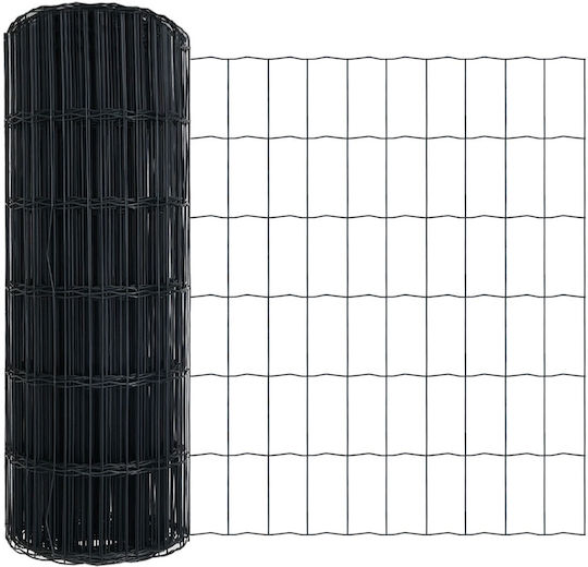 European Grey Fence 0.6x25 M Iron