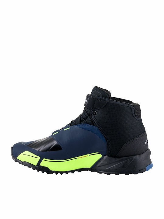 Alpinestars CR-X Ανδρικά Μποτάκια Μηχανής Drystar Αδιάβροχα Blue/Yellow
