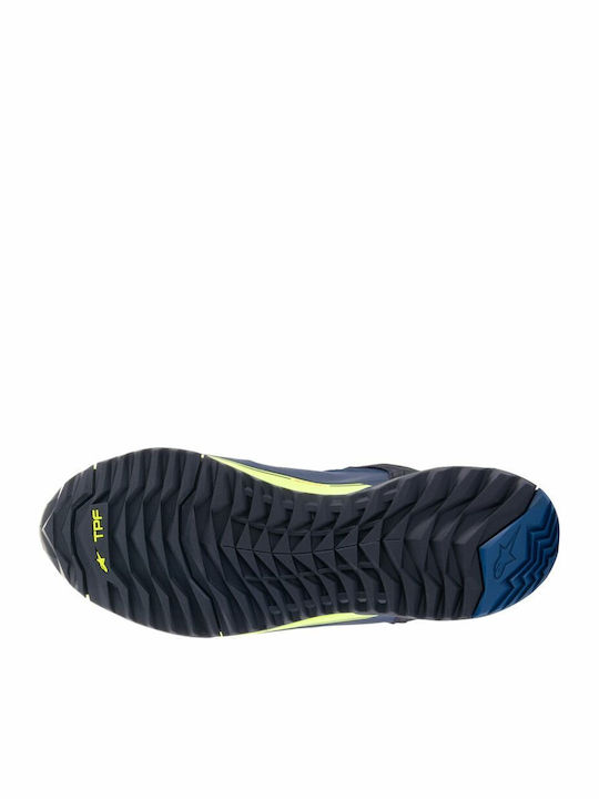 Alpinestars CR-X Ανδρικά Μποτάκια Μηχανής Drystar Αδιάβροχα Blue/Yellow