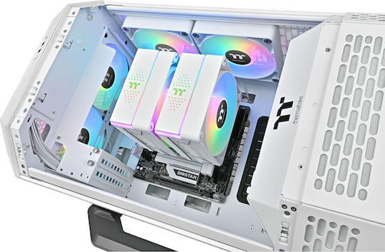 Thermaltake Astria 600 Ψύκτρα Επεξεργαστή για Socket AM4/AM5/1200/115x/1700 με ARGB Φωτισμό Λευκή