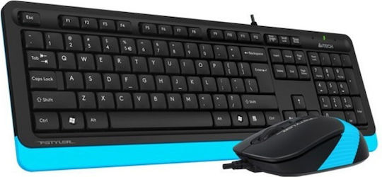 A4Tech F1010 Fstyler Σετ Πληκτρολόγιο & Ποντίκι Αγγλικό US