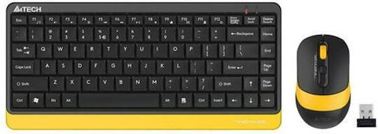 A4Tech Fstyler FG1110 Безжично Комплект клавиатура и мишка Кирилски Черен