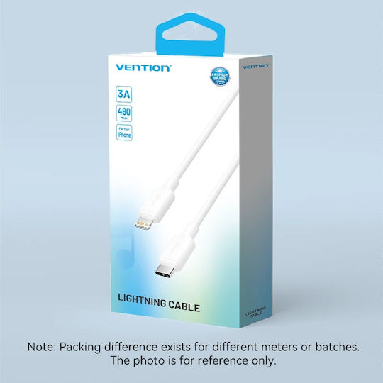 Vention USB-A to Lightning Cable 27W Λευκό 2m LAKWH