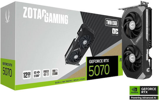 Zotac GeForce RTX 5070 12GB GDDR7 Twin Edge OC Κάρτα Γραφικών