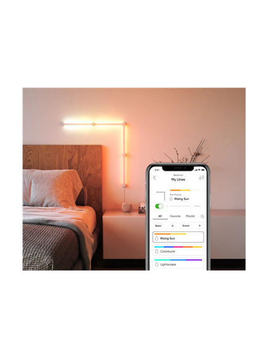 Nanoleaf WiFi Lustră Decorativă Baruri Alb 4buc