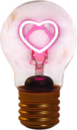 I-Total Dekorative Lampe Herz Rosa